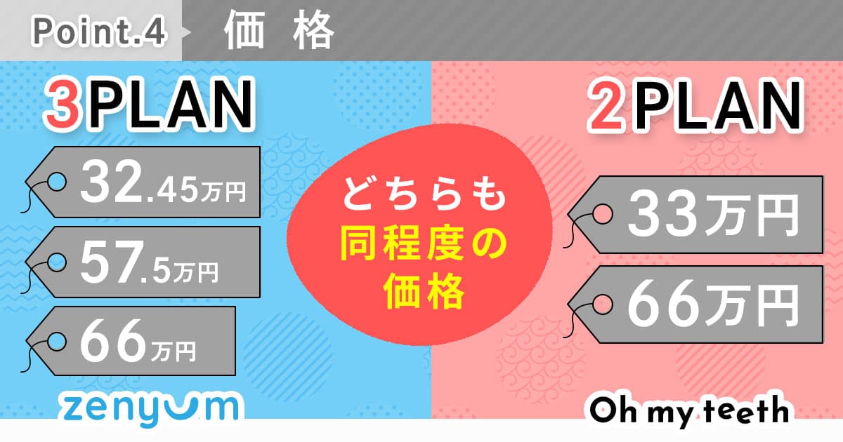 ゼニュムとOMT比較価格
