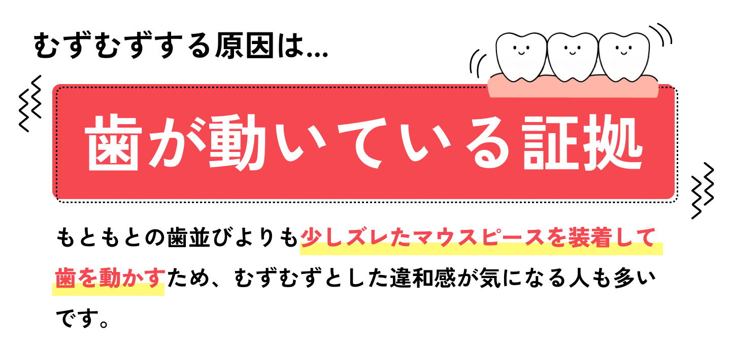 マウスピース矯正でむずむずするのはなぜ？